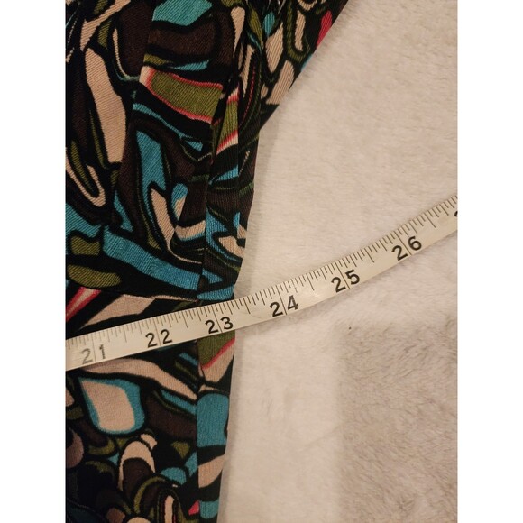 Chicos Traveler Colorful Art Abstract  2 Piece Open Front Cardigan And Tank Sz 3 - Picture 4 of 7